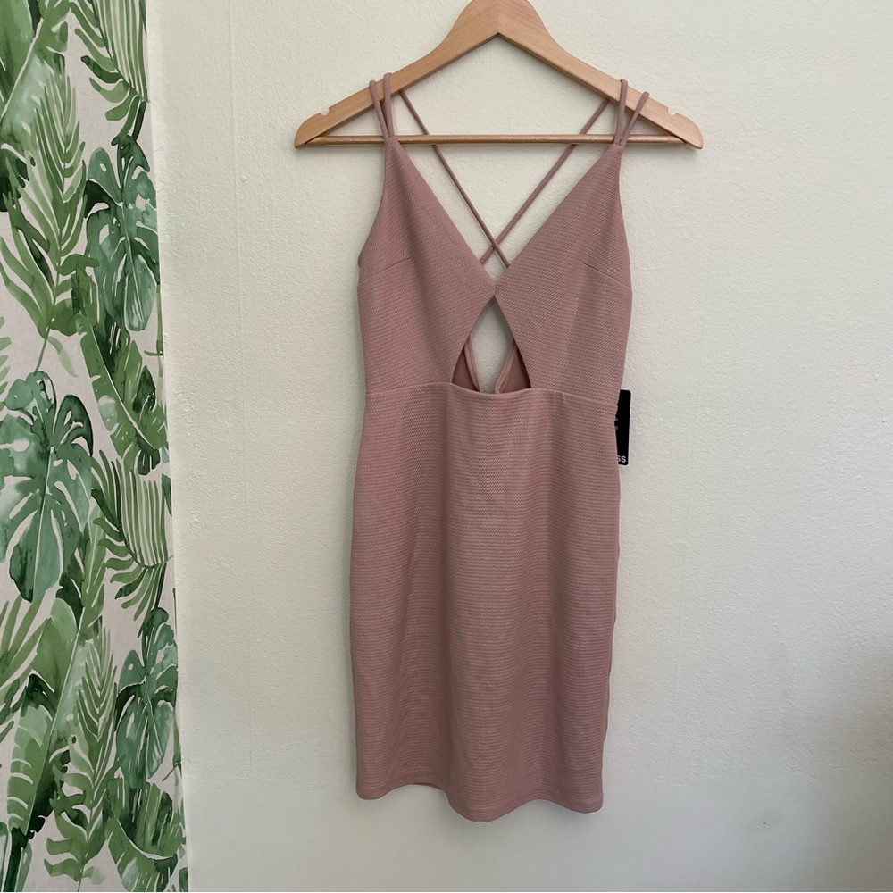 NWT Express Blush Cutout Dress - size 2